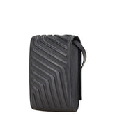 バレンシアガ ロゴ ポシェット フォンケース ブラック レザー レディース BALENCIAGA 【中古】